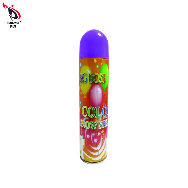 Консервная банка аэрозоля снега Tinplate Multicolor поддельная, брызги снега для брызг снега босса рождества