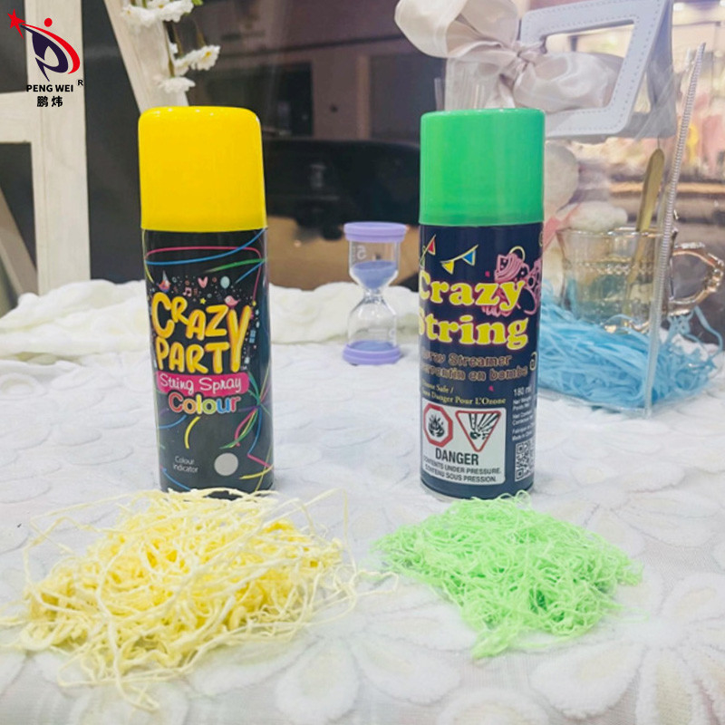 Multicolor брызги строки дня рождения 250ml, брызги партии строки рождества сумасшедшие