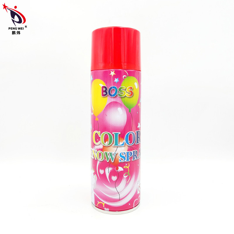 Консервная банка аэрозоля снега Tinplate Multicolor поддельная, брызги снега для брызг снега босса рождества