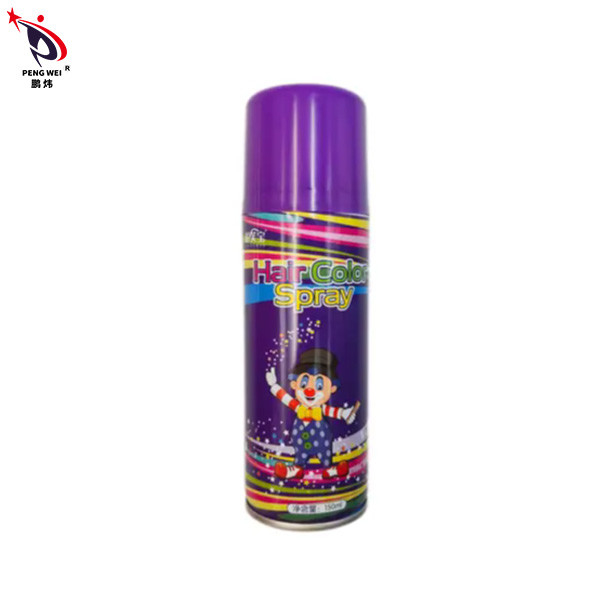 Цвет волос Caifubao временный распыляет макияж хеллоуин 150ml консервной банки краски пурпурный